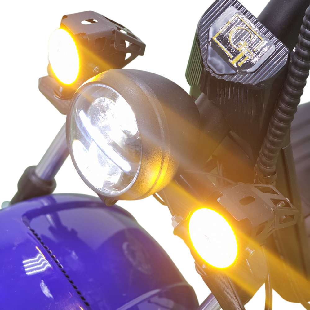 Электроскутер Citycoco GT X7 PRO Синий (2000W) Off Road 4