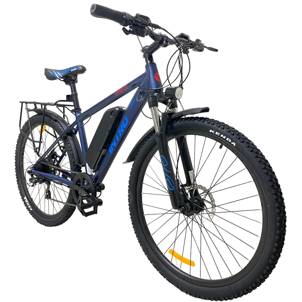 Электровелосипед INTRO Sport GT сине-красный 6