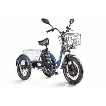 Электровелосипед электротрицикл Eltreco Porter Fat 700 Темно-синий