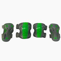 Набор защиты Tech Team Safety line 300, цвет серо-зеленый (размеры S, M, L)